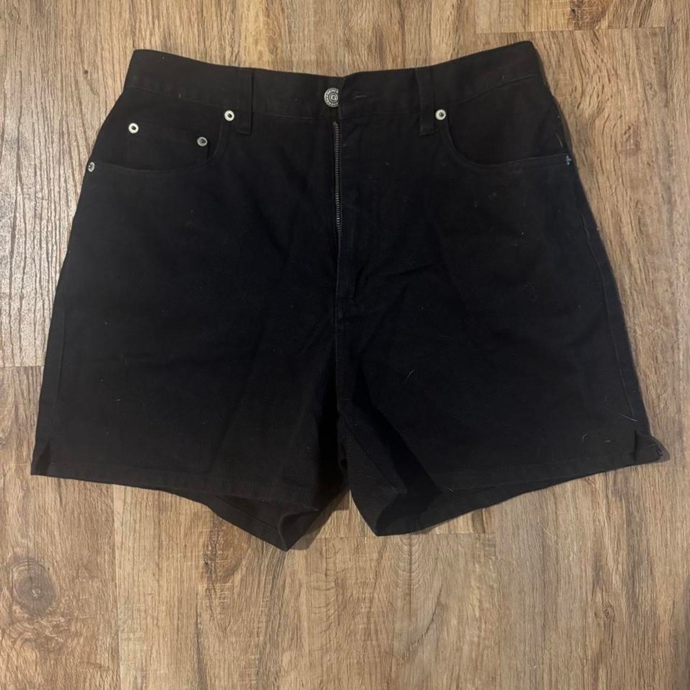 Generra Black Denim Shorts